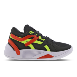 Grade School Shoes - Puma Blaze Court - Puma Black-Cherry Tomato-Puma Black