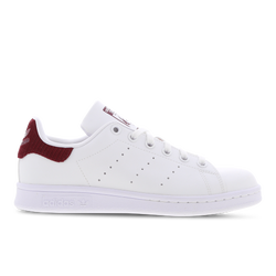 Grade School Shoes - adidas Stan Smith Corduroy - Ftwr White-Collegiate Burgundy-Ftwr White