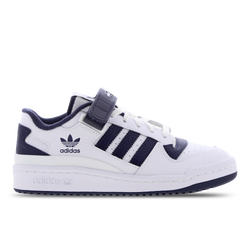 Grade School Shoes - adidas Forum - Ftwr White-Ftwr White-Shadow Navy
