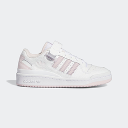 Grade School Shoes - adidas Forum - Ftwr White-Almost Pink-Light Purple