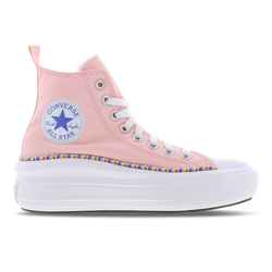 Grade School Shoes - Converse Chuck Taylor All Star Move Hi Friendship Bracelet - Storm Pink-Washed Indigo-White