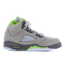 Jordan 5 Retro - Grade School Shoes Silver-Green Bean-Flint Grey