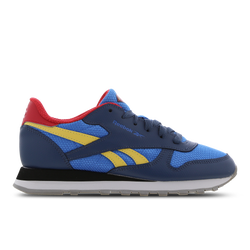 Scuola elementare e media Scarpe - Reebok Classic Leather - Upbeat Blue-Redtastic-Hazy Yellow