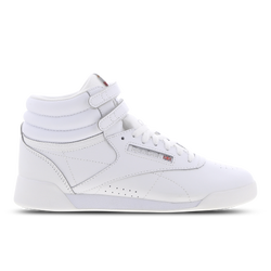 Grade School Shoes - Reebok Freestyle - White-Silver