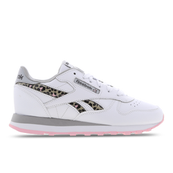 Grundschule Schuhe - Reebok Classic Leather Animal Print - Ftwr White-Pure Grey 3-Black