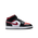 Jordan 1 Mid - Grade School Shoes Black-Fire Red-White