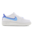 Nike Air Force 1 Low Swoosh Fiber - Grade School Shoes Sail-Blue Chill-Medium Blue