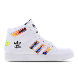 Grade School Shoes - adidas Hardcourt Marble - Footwear White-Core Black-Footwear White