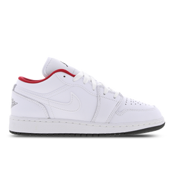 Grundschule Schuhe - Jordan Aj1 Low - White-Red