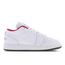 Nike Air Jordan 1 Low - Grade School Shoes White-Black-Gym Red