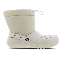 Grade School Shoes - Crocs Classic Lined Neo Puff - Bone-Bone