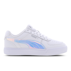Grade School Shoes - Puma Caven - White-White-Platinum Gray