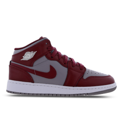 Grundschule Schuhe - Jordan 1 Mid - Cherrywood Red-White-Cement Gr