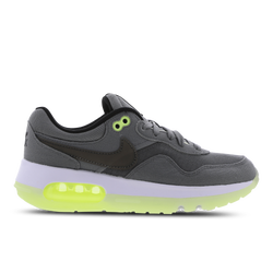 Grade School Shoes - Nike Air Max Motif - Smoke Grey-Black-Barely Volt