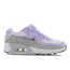 Nike Air Max 90 - Grade School Shoes White-Metallic Silver-Violet F