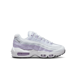 Grundschule Schuhe - Nike Air Max 95 - White-Metallic Silver-Pure Pla