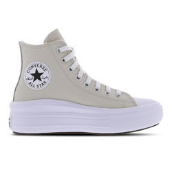Grade School Shoes - Converse Ctas Move Platform High - Desert Sand-Black-White