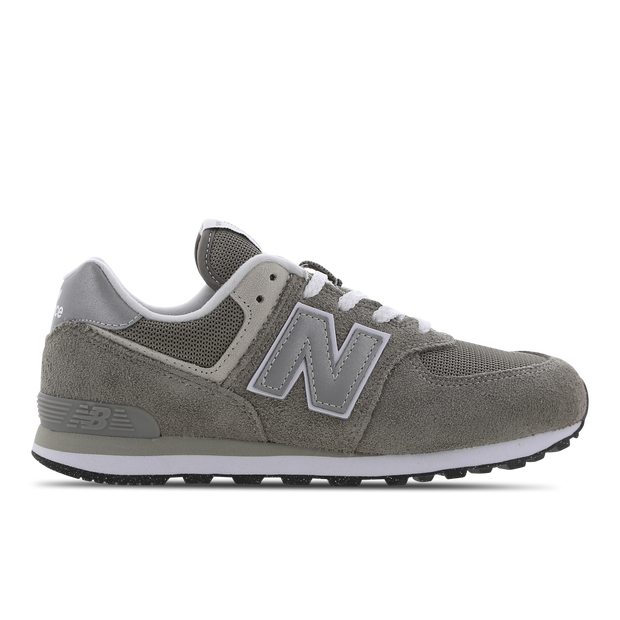 New Balance 574 Evergreen - Boys' Grade School Running Shoes - Grey / White - GC574EVG
