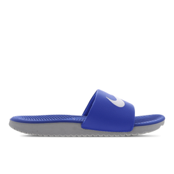 Grade School Flip-Flops and Sandals - Nike Kawa Slide - Hyper Cobalt-White