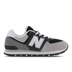 Grade School Shoes - New Balance 574 - Blacktop-Gray-White