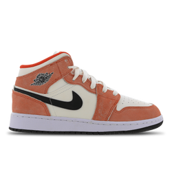 Primaire-College Chaussures - Jordan 1 Mid - Team Orange-Black-Sail