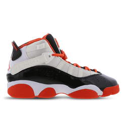 Scuola elementare e media Scarpe - Jordan 6 Rings - White-Team Orange-Black