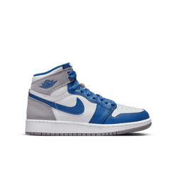 Grade School Shoes - Jordan 1 Hi OG - Dark Blue-Dark Blue