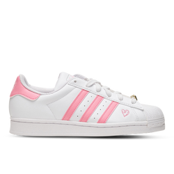 Grade School Shoes - adidas Superstar - Ftwr White-Bliss Pink-Gold Metallic