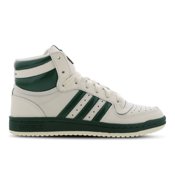 Grade School Shoes - adidas Top Ten Rb - Cream White-Dark Green-Gold Met