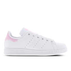 Grade School Shoes - adidas Stan Smith - White-Pink-Silver