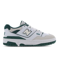 Grade School Shoes - New Balance 550 - White-Green