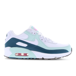 Primaire-College Chaussures - Nike Air Max 90 - White-White-Jade Ice