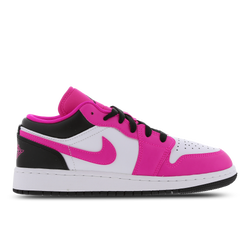 Primaire-College Chaussures - Jordan 1 Low - Fierce Pink-Black-White