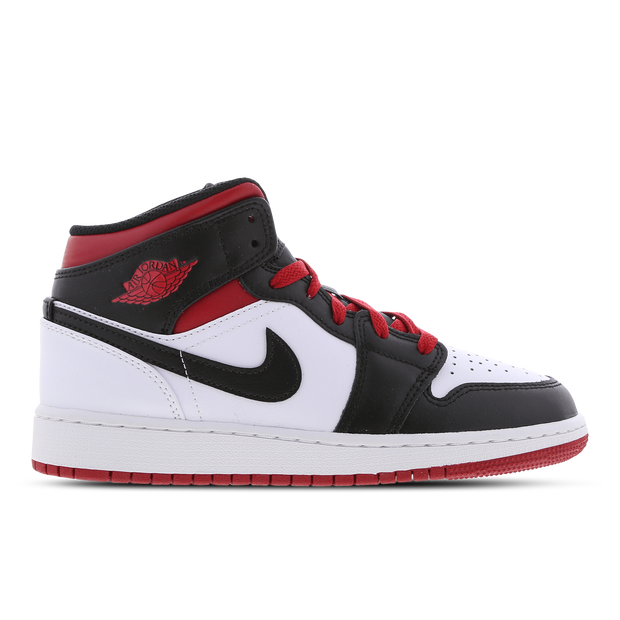 Air Jordan 1 Mid Older Kids' Shoes - White - DQ8423-106