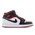 Jordan 1 Mid - Grundschule Schuhe White-Gym Red-Black