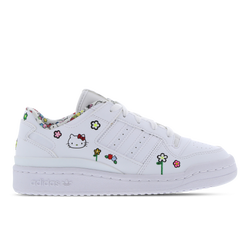 Grade School Shoes - adidas Forum Low Hello Kitty - White-White-Core Black