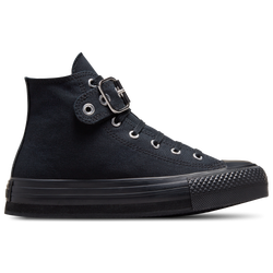 Black leather converse school shoes online