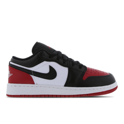 Grade School Shoes - Jordan 1 Low SE - White-Black-Varsity Red