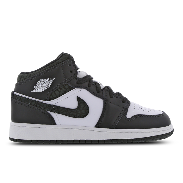 Air Jordan 1 Mid SE Seasonal Sneakers in Off Noir/Black - FB9909-001