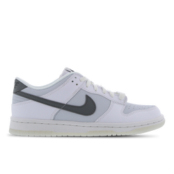 Grade School Shoes - Nike Dunk Low - White-Smoke Grey-Pure Platinum