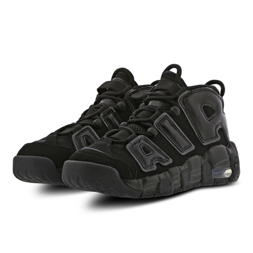 Nike uptempo black reflective on feet best sale