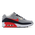 Nike Air Max 90 - Grundschule Schuhe Lt Smoke Grey-Bright Crimson-Dark Obsidian