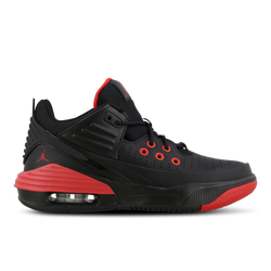 Grade School Shoes - Jordan Max Aura 5 - Black-Univ Red-Black