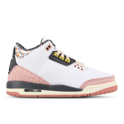 Scuola elementare e media Scarpe - Jordan AJ3 Retro - White-Anthracite-Red Stardust