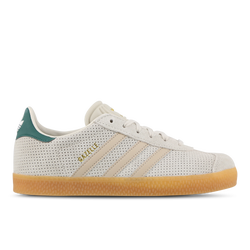 Scuola elementare e media Scarpe - adidas Gazelle - Alumina-Wonder Beige-Collegiate Green