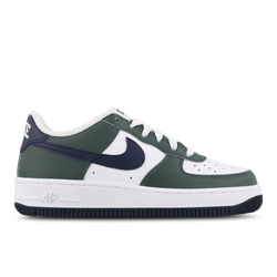 Grade School Shoes - Nike Air Force 1 Low - Vintage Green-Obsidian-White