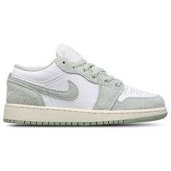 Grade School Shoes - Jordan 1 Low - White-Seafoam-Sail