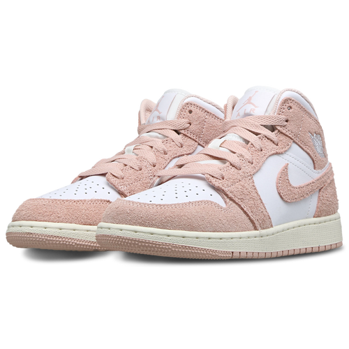 Pink and white jordans kids on sale