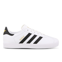 Grundschule Schuhe - adidas Gazelle - White-Core Black-Gold Met