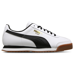 Grade School Shoes - Puma Roma - White-Black